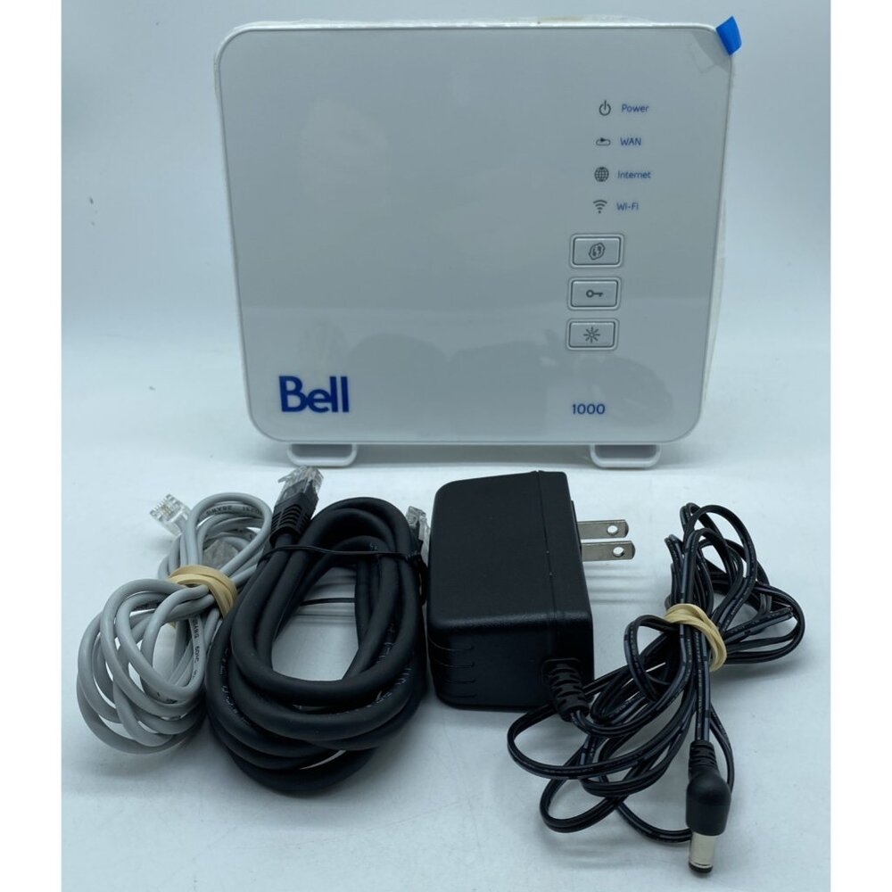 Bell Sagemcom Home Hub 1000 Modem Model Fast4350 with Power Adapter White